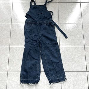 Denim Backless Jumpsuit/ Overalls